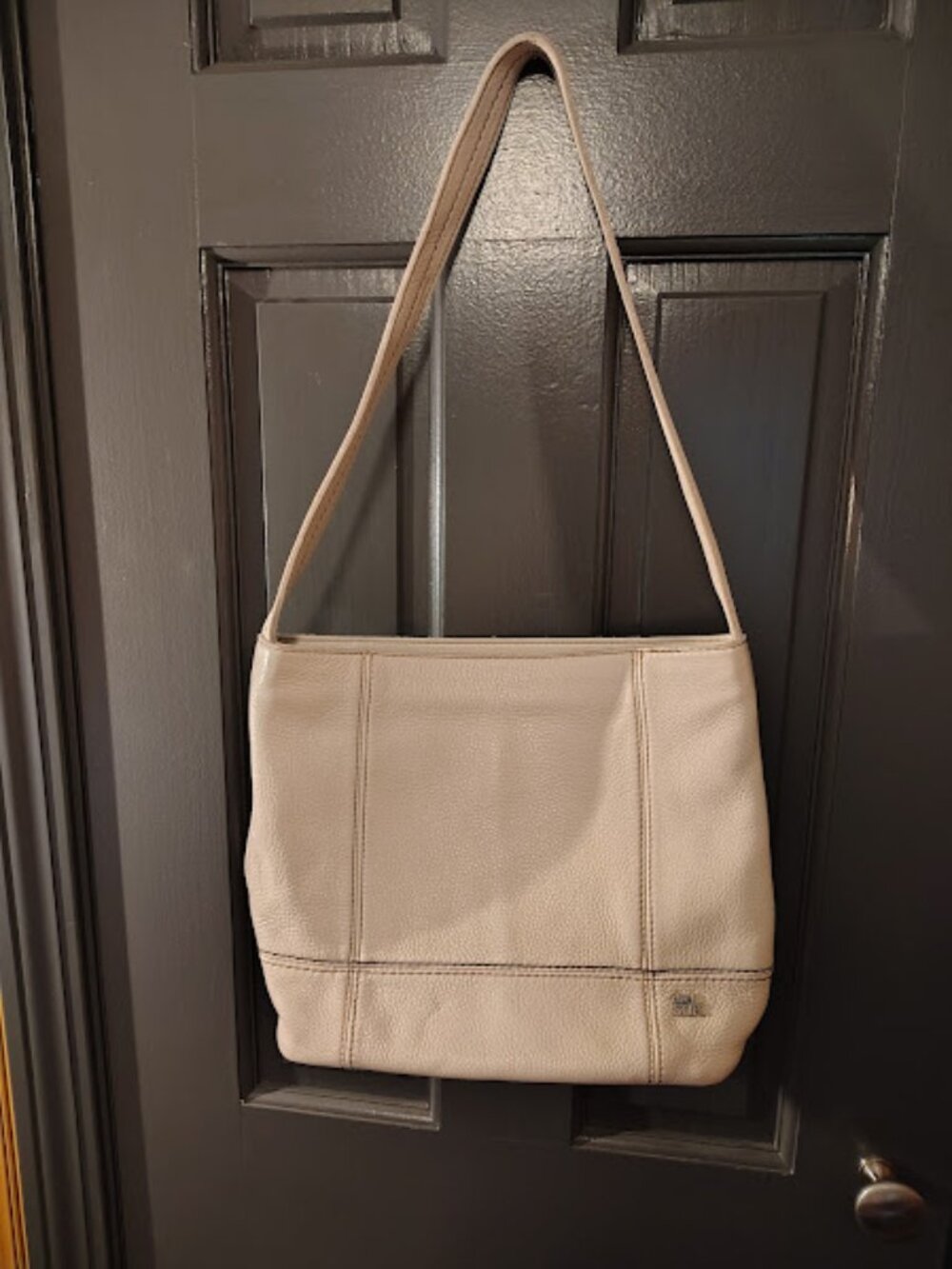 The Sak off white leather shoulder bag